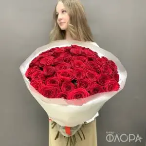 41 красная роза